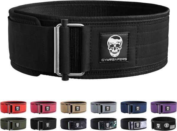 Gymreapers quick locking men and women weight lifting belts