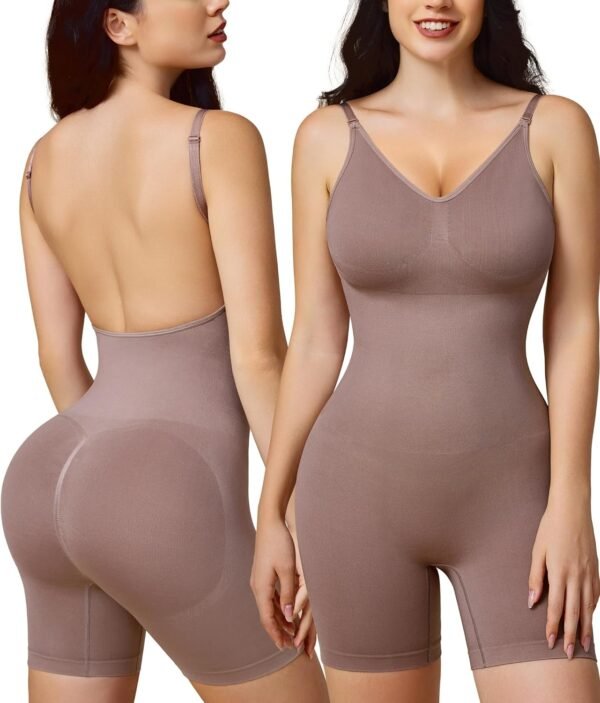 Brabic Backless Shapewear for Women, Tummy Control Bodysuit